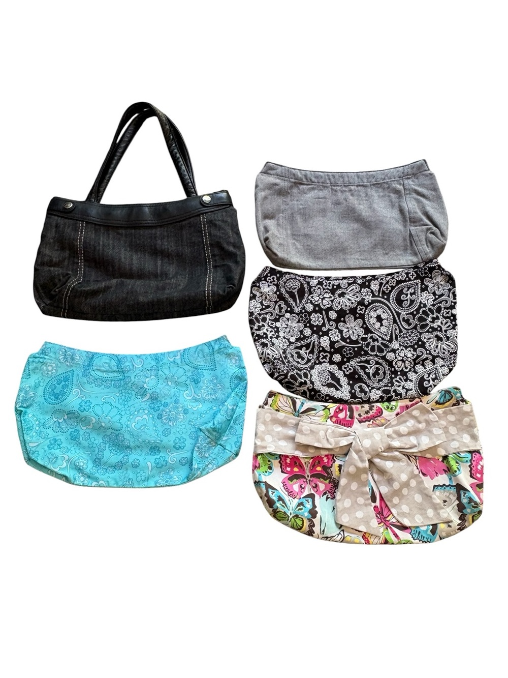 31 Black Skirt Purse with 5 skirts